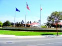 Nixon's Library Birthplace Flagpoles Corner in Yorba Linda, CA